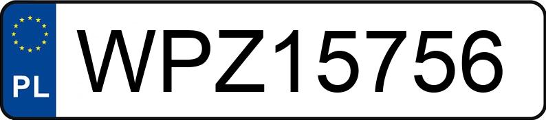 Numer rejestracyjny WPZ 15756 posiada VOLKSWAGEN PASSAT - WPZ15756