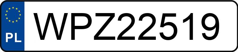 Numer rejestracyjny WPZ 22519 posiada PEUGEOT 307 - WPZ22519