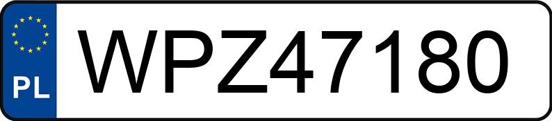 Numer rejestracyjny WPZ 47180 posiada AUDI Q5 - WPZ47180 Numer rejestracyjny WPZ 47180 posiada AUDI Q5 - WPZ47180