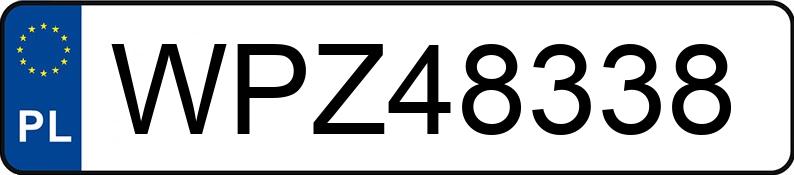 Numer rejestracyjny WPZ 48338 posiada VOLKSWAGEN Golf II 1.6 TD GL - WPZ48338