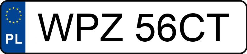 Numer rejestracyjny WPZ 56CT posiada VOLKSWAGEN GOLF - WPZ56CT