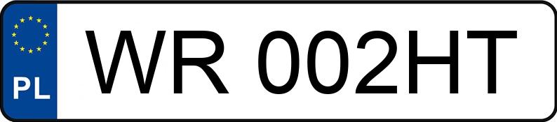 Numer rejestracyjny WR 002HT posiada VOLKSWAGEN Golf II 1.3 Kat. GL - WR002HT