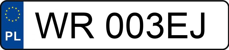 Numer rejestracyjny WR 003EJ posiada OPEL INSIGNIA - WR003EJ