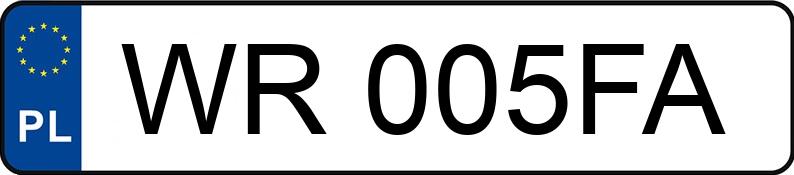 Numer rejestracyjny WR 005FA posiada AUDI A5 Coupe 2.0 TFSI MR`12 E5 B8 A5 Coupe 2.0 TFSI MR`12 E5 B8 - WR005FA
