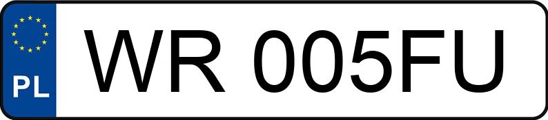 Numer rejestracyjny WR 005FU posiada AUDI A5 SPORTBACK - WR005FU