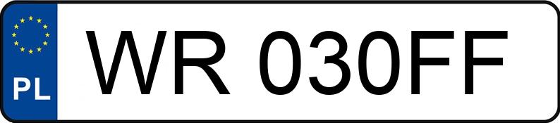 Registreringsnummeret WR 030FF har FIAT 500 ABARTH - WR030FF
