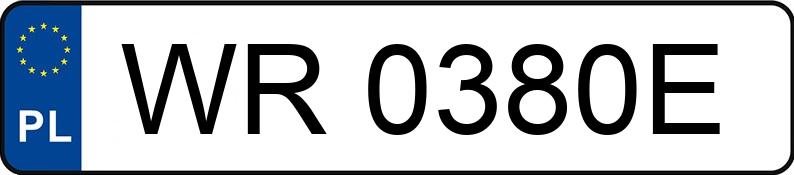 Numer rejestracyjny WR 0380E posiada RENAULT Laguna II Grandtour 1.8 MR`01 E3 Dynamique Aut. - WR0380E