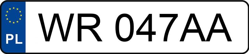 Numer rejestracyjny WR 047AA posiada OPEL Astra III 1.8 MR`04 E4 Enjoy Aut. - WR047AA