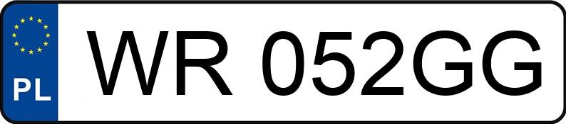 Numer rejestracyjny WR 052GG posiada BMW 120D - WR052GG