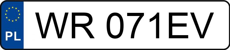 Numer rejestracyjny WR 071EV posiada BMW 530 Diesel Kat. MR`95 E39 530 Diesel Kat. MR`95 E39 - WR071EV