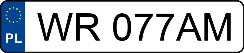 Le numéro d’enregistrement WR 077AM a HYUNDAI I20 - WR077AM Le numéro d’enregistrement WR 077AM a HYUNDAI I20 - WR077AM