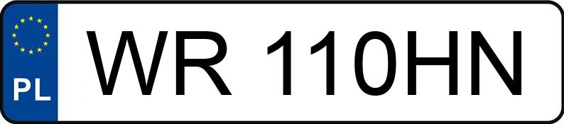 Numer rejestracyjny WR 110HN posiada BMW 3 - WR110HN