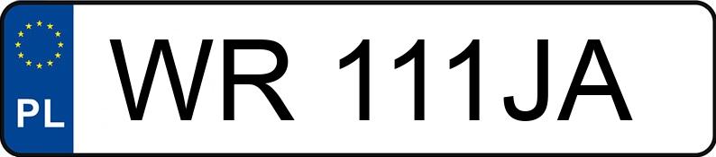 Numer rejestracyjny WR 111JA posiada TOYOTA AURIS - WR111JA Numer rejestracyjny WR 111JA posiada TOYOTA AURIS - WR111JA