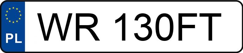 Numer rejestracyjny WR 130FT posiada AUDI A4 - WR130FT Numer rejestracyjny WR 130FT posiada AUDI A4 - WR130FT