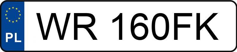 Numer rejestracyjny WR 160FK posiada AUDI A6 2.4 Kat. MR`02 E3 4B A6 2.4 Kat. MR`02 E3 4B - WR160FK
