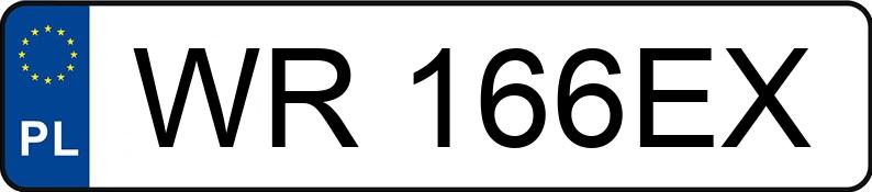 Numer rejestracyjny WR 166EX posiada TOYOTA AURIS - WR166EX