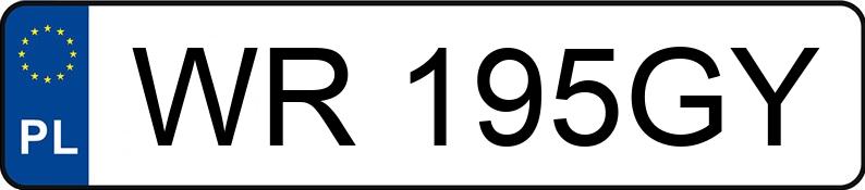 Numer rejestracyjny WR 195GY posiada LEXUS IS 250 MR`06 E4 Elegance - WR195GY