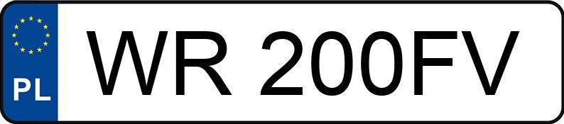 Numer rejestracyjny WR 200FV posiada CHEVROLET AVEO - WR200FV Numer rejestracyjny WR 200FV posiada CHEVROLET AVEO - WR200FV
