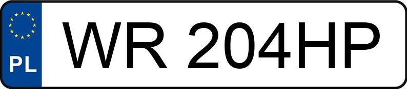 Numer rejestracyjny WR 204HP posiada KIA CEE D - WR204HP