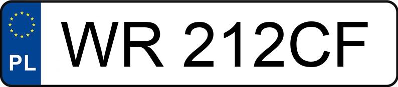 Numer rejestracyjny WR 212CF posiada MERCEDES-BENZ E 220 CDI - WR212CF