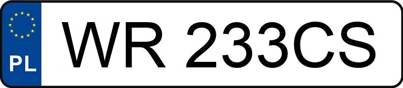 Numer rejestracyjny WR 233CS posiada SKODA Octavia III 1.5 TSI MR`18 E6 - WR233CS