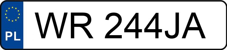 Numer rejestracyjny WR 244JA posiada PEUGEOT 207 - WR244JA