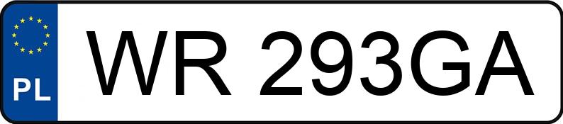Реєстраційний номер WR 293GA має BMW 750i Kat. E38 L Aut. - WR293GA