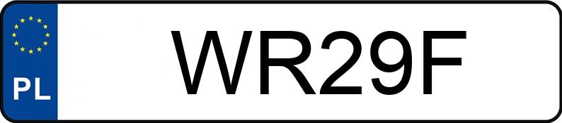 Numer rejestracyjny WR 29F posiada FIAT 126 - WR29F