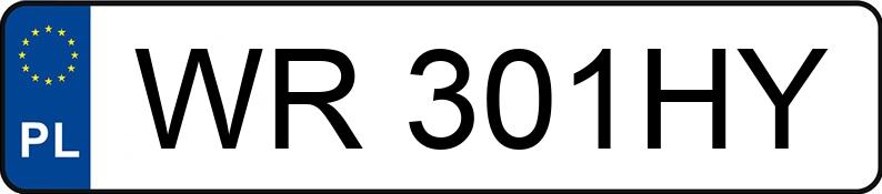 Numer rejestracyjny WR 301HY posiada RENAULT TRAFIC - WR301HY