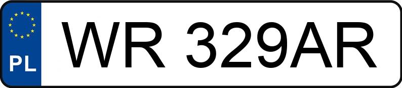 Numer rejestracyjny WR 329AR posiada FORD FIESTA - WR329AR Numer rejestracyjny WR 329AR posiada FORD FIESTA - WR329AR