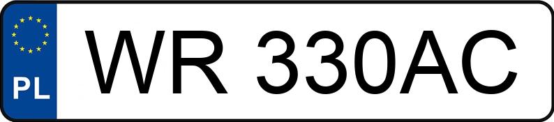Numer rejestracyjny WR 330AC posiada MAZDA 5 - WR330AC