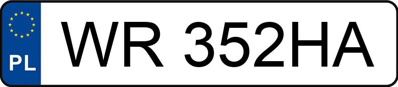 Numer rejestracyjny WR 352HA posiada BMW 320i MR`16 E6 F30 320i MR`16 E6 F30 - WR352HA