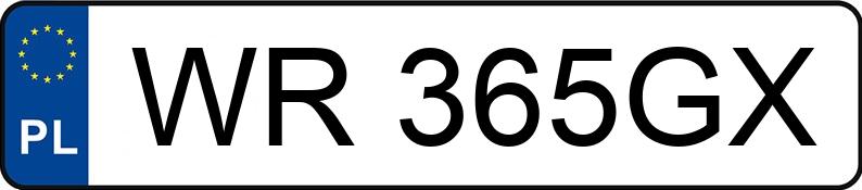 Numer rejestracyjny WR 365GX posiada FIAT BRAVO - WR365GX
