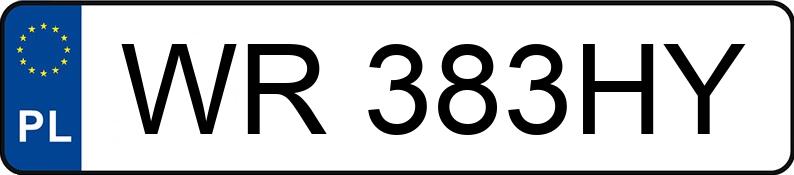 Numer rejestracyjny WR 383HY posiada BMW X4 XDRIVE20D - WR383HY