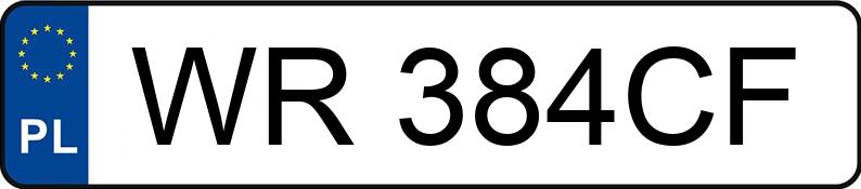 Numer rejestracyjny WR 384CF posiada BMW 330D - WR384CF