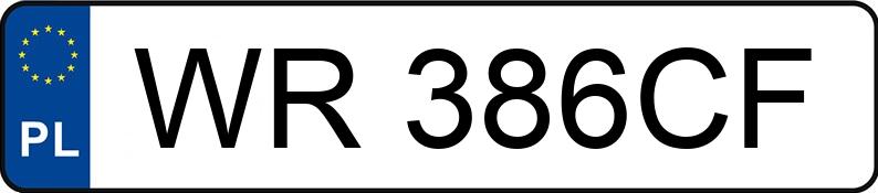 Numer rejestracyjny WR 386CF posiada CITROEN C3 - WR386CF