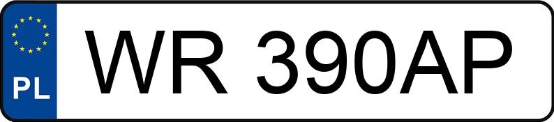 Numer rejestracyjny WR 390AP posiada JAGUAR XF 4.2 MR`08 E4 Premium Luxury - WR390AP