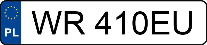 Numer rejestracyjny WR410EU posiada AUDI A6 2.4 Kat. MR`04 E3 4F A6 2.4 Kat. MR`04 E3 4F