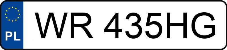 Numer rejestracyjny WR 435HG posiada SKODA OCTAVIA - WR435HG