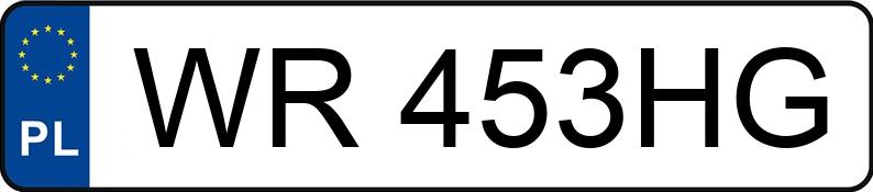 Numer rejestracyjny WR 453HG posiada RENAULT LAGUNA - WR453HG