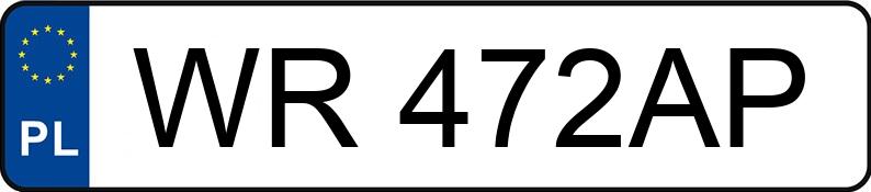 Numer rejestracyjny WR 472AP posiada BMW X5 MR`99 E3 E53 2.8 Aut. - WR472AP