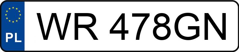 Numer rejestracyjny WR 478GN posiada HYUNDAI TUCSON - WR478GN Numer rejestracyjny WR 478GN posiada HYUNDAI TUCSON - WR478GN