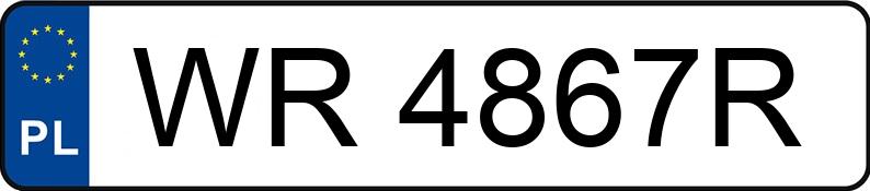 Numer rejestracyjny WR 4867R posiada BMW 523i MR`07 E4 E60 523i MR`07 E4 E60 - WR4867R
