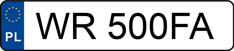 Numer rejestracyjny WR 500FA posiada SEAT ALHAMBRA - WR500FA