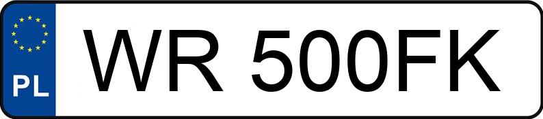 Numer rejestracyjny WR 500FK posiada MERCEDES-AMG AMG GT 53 4MATIC+ - WR500FK