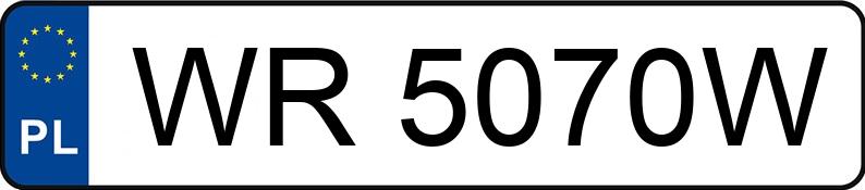 Numer rejestracyjny WR 5070W posiada BMW 550D XDRIVE - WR5070W