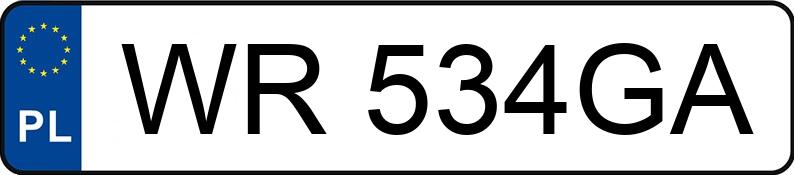 Numer rejestracyjny WR 534GA posiada BMW 320I - WR534GA