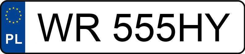 Numer rejestracyjny WR 555HY posiada HYUNDAI I30 - WR555HY