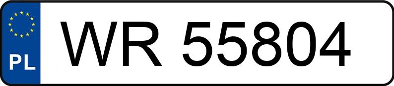 Numer rejestracyjny WR 55804 posiada HONDA Civic 1.5i Kat. MR`91 i - WR55804