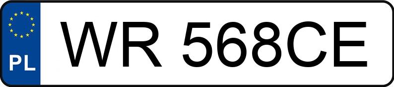 Numer rejestracyjny WR 568CE posiada CHEVROLET CRUZE - WR568CE Numer rejestracyjny WR 568CE posiada CHEVROLET CRUZE - WR568CE